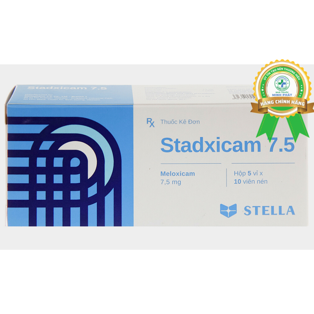 Stadxicam 7.5mg trị viêm xương khớp (5 vỉ x 10 viên)